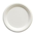 Placa de Fibra Moldeada PrimeWare®, Redonda, 6 in, Blanco